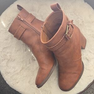 Zodiac Brown Ankle Boots